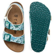 Load image into Gallery viewer, MILANO KIDS BIRKO-FLOR | BIG DINO LIGHT BLUE BIRKENSTOCK