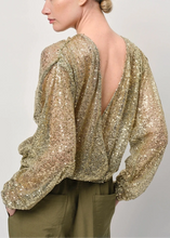 Load image into Gallery viewer, CRAZYABOUT SEQUINS CARDIGAN | SUNLIT GRASS DANTE6