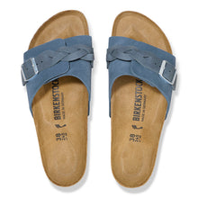 Load image into Gallery viewer, PULA OITA BRAIDED SUEDE LEATHER | ELEMENTARY BLUE BIRKENSTOCK