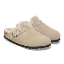 Load image into Gallery viewer, BOSTON SHEARLING SUEDE LEATHER | TAUPE BIRKENSTOCK