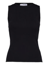 Load image into Gallery viewer, SLFLYDIA SL O-NECK KNIT TOP | BLACK SELECTED