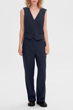 Load image into Gallery viewer, SLFRITA MW WIDE PANT | DARK SAPPHIRE SELECTED