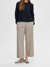 Load image into Gallery viewer, SLFESSENTIAL LS BOXY TEE | DARK SAPPHIRE SELECTED