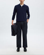 Load image into Gallery viewer, SLHRELAXED-ANDERSON WOOL BLEND | DARK NAVY CHALK STRIPE SELECTED MEN