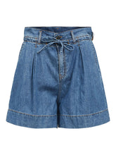Load image into Gallery viewer, OBJGOLORA LO 2/4 DENIM SHIRT | MEDIUM BLUE DENIM OBJECT