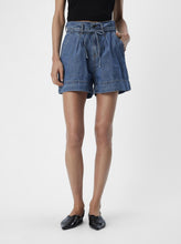 Load image into Gallery viewer, OBJGOLORA LO 2/4 DENIM SHIRT | MEDIUM BLUE DENIM OBJECT