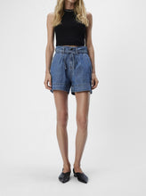 Load image into Gallery viewer, OBJGOLORA LO 2/4 DENIM SHIRT | MEDIUM BLUE DENIM OBJECT