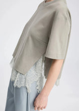 Load image into Gallery viewer, RACH LACE TEE | GREY MUNTHE