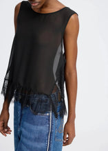 Load image into Gallery viewer, RACH LACE TEE | BLACK MUNTHE