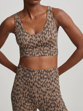 Load image into Gallery viewer, FORM PARK BRA | COCOA ETCHED ANIMAL