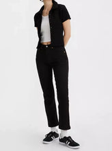 Load image into Gallery viewer, 501 CROP JEANS | BLACK SPROUT-BLACK LEVI'S