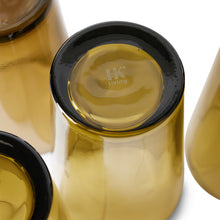 Load image into Gallery viewer, 70'S GLASSWARE TEA GLASSES | MUD BROWN (SET OF 4) HK LIVING