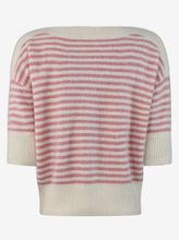 Load image into Gallery viewer, MOI STRIPE SWEATER | WHITE ROSE SIX AMES
