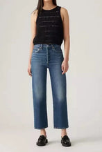 Load image into Gallery viewer, RIBCAGE STRAIGHT ANKLE JEANS | WELL WORN - BLACK (Copie) LEVI'S