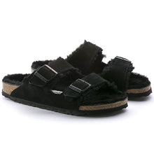 Load image into Gallery viewer, ARIZONA SHEARLING | BLACK BIRKENSTOCK