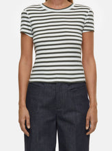Load image into Gallery viewer, STRIPED T-SHIRT | GREEN WEED CLOSED