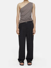 Load image into Gallery viewer, ONE SHOULDER TANK TOP | STROMBOLI GREY CLOSED