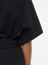 Load image into Gallery viewer, JERSEY WRAP DRESS | BLACK CLOSED
