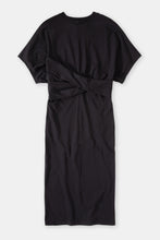 Load image into Gallery viewer, JERSEY WRAP DRESS | BLACK CLOSED