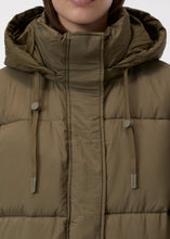 Load image into Gallery viewer, CROPPED PUFFER JACKET | CLOVER GREEN CLOSED