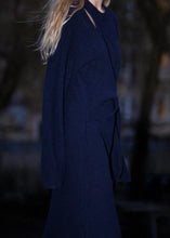 Load image into Gallery viewer, CARMEN TIE DRESS | MIDNIGHT BLUE DESIGNERS REMIX