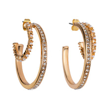 Load image into Gallery viewer, DOUBLE DIAMANT HOOPS CLUB MANHATTAN