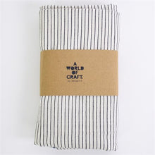 Load image into Gallery viewer, ECO THINSTRIPE TABLECLOTH | WHITE/BLACK | 140X250CM