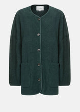 Load image into Gallery viewer, HANNAH WOOL OVERSIZED JACKET | DARK GREEN AME