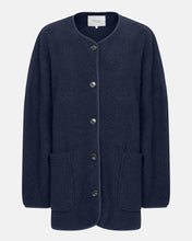 Load image into Gallery viewer, HANNAH WOOL OVERSIZED JACKET | NAVY AME