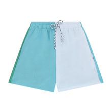 Load image into Gallery viewer, JOG SHORT | SPRUCE GREEN/OFFWHITE/AQUA HAZE COSISAIDSO
