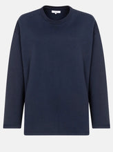 Load image into Gallery viewer, JASON OVERSIZED SWEATSHIRT WITH SIDE SLITS | NIGHT SKY BLUE AME