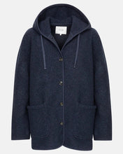 Load image into Gallery viewer, KENJI WOOL OVERSIZED JACKET W/ HOODIE | NAVY AME