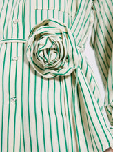 Load image into Gallery viewer, LINNA SHIRT  | BRIGHT GREEN STRIPE NORR