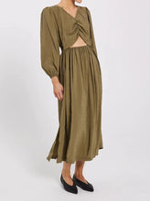 Load image into Gallery viewer, MOA MIDI DRESS | OLIVE NORR