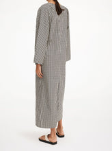 Load image into Gallery viewer, CALYNN DRESS | BLACK MONOGRAM BY MALENE BIRGER