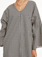 Load image into Gallery viewer, CALYNN DRESS | BLACK MONOGRAM BY MALENE BIRGER