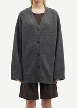 Load image into Gallery viewer, SACELESTE CARDIGAN | BLACK OYSTER SAMSOE SAMSOE