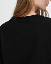 Load image into Gallery viewer, SLFESSENTIAL LS BOXY TEE | BLACK SELECTED