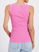 Load image into Gallery viewer, SHERRY U-NECK KNIT TANK | BRIGHT PINK NORR