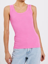 Load image into Gallery viewer, SHERRY U-NECK KNIT TANK | BRIGHT PINK NORR