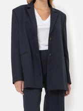 Load image into Gallery viewer, JULIAN OVERSIZED SINGLE BREASTED BLAZER | NIGHT SKY BLUE AME