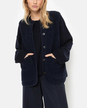 Load image into Gallery viewer, MADISON SLEEVELESS WOOL JACKET | NAVY AME