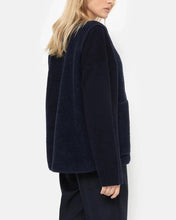 Load image into Gallery viewer, MADISON SLEEVELESS WOOL JACKET | NAVY AME