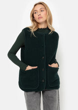 Load image into Gallery viewer, MADISON SLEEVELESS WOOL JACKET | DARK GREEN AME