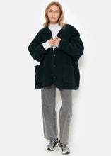 Load image into Gallery viewer, HANNAH WOOL OVERSIZED JACKET | DARK GREEN AME