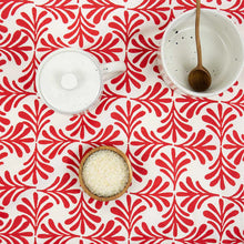 Load image into Gallery viewer, TABLECLOTH 140 X 250 CM | TWIG RED AFROART