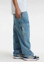 Load image into Gallery viewer, CARGO LOOSE DENIM PANT | STONEWASH / BLUE VANS