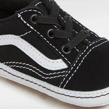 Load image into Gallery viewer, OLD SKOOL CRIB | BLACK/TRUE WHITE VANS
