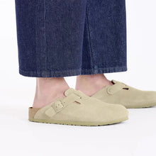 Load image into Gallery viewer, BOSTON SUEDE LEATHER I | FADED KHAKI (NARROW) BIRKENSTOCK