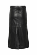 Load image into Gallery viewer, OLIVIGZ LEATHER SKIRT | BLACK GESTUZ